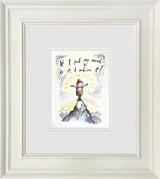 i achieve it sketch original framed by artist michael abrams