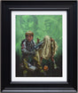 i ain't afraid of no ghosts canvas print framed in black by artist craig davison