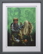 i ain't afraid of no ghost print framed in grey by artist craig davison