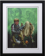 i ain't afraid of no ghost print framed in black by artist craig davison