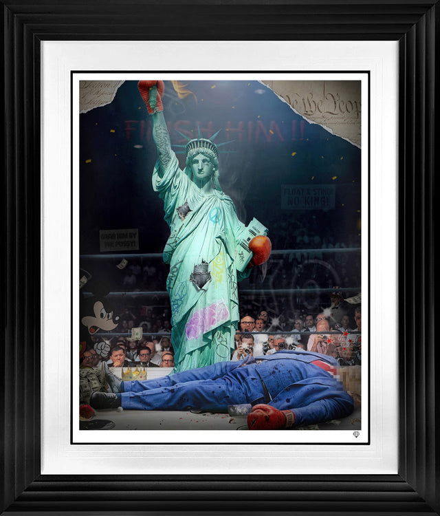 i am the greatest print framed in black by artist jj adams