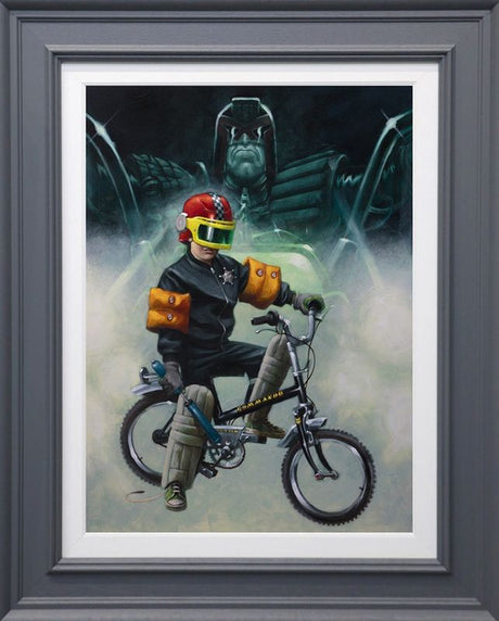 i am the law creep canvas print framed in grey by artist craig davison