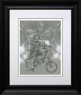 i am the law creep sketch print framed by artist craig davison