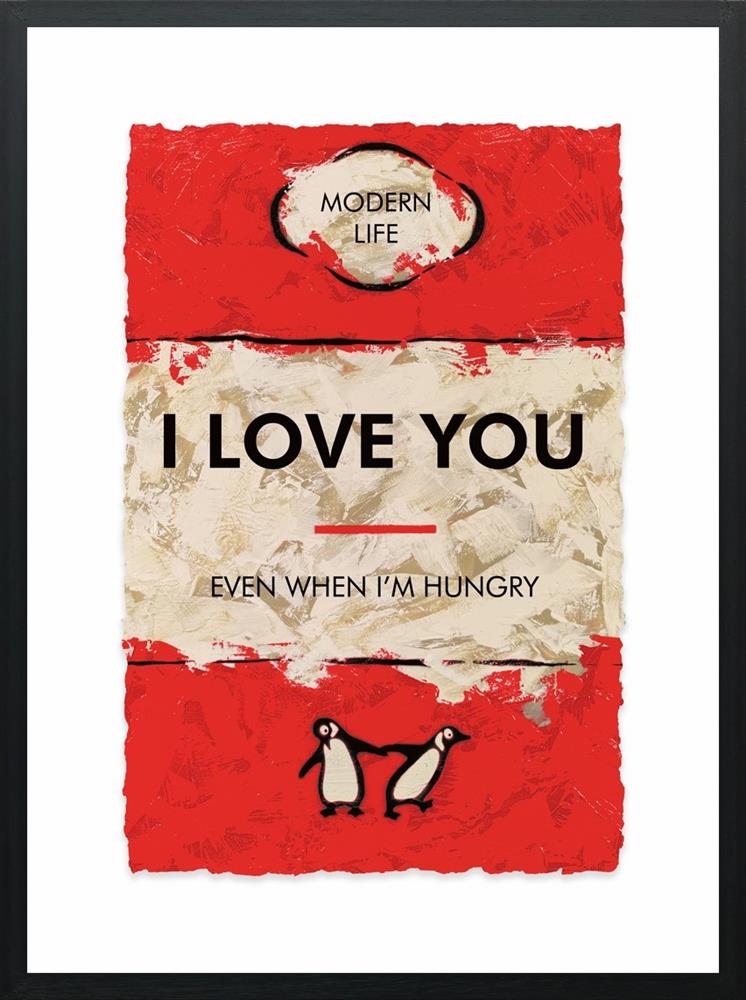 i love you framed print by artist hue folk