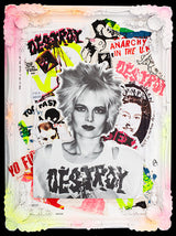 i was a punk before punk got its name framed print by artist ghost
