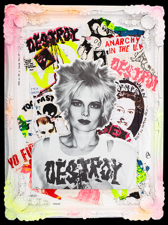 i was a punk before punk got its name framed print by artist ghost