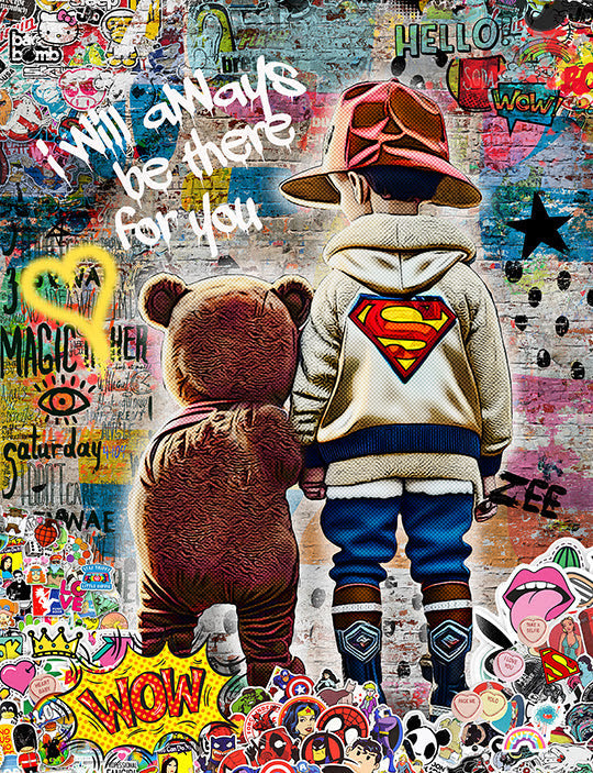 i will always be there for you mounted print by artist zee