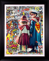i will always lover you deluxe edition black framed print by artist zee