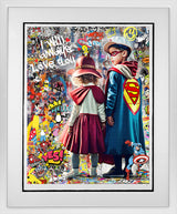 i will always lvoer you white framed print by artist zee