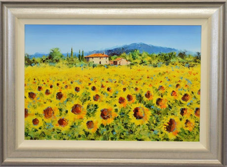 fields of sunlight framed original by artist gary sams