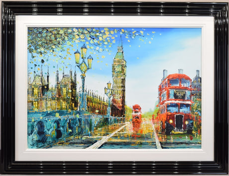 chasing chimes framed original by artist simon wright
