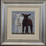 daisy and clover framed original by artist ruby keller