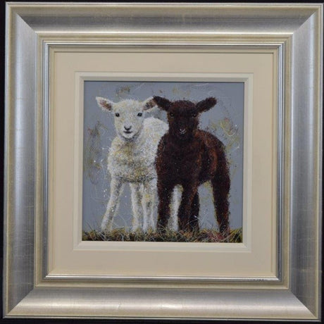 daisy and clover framed original by artist ruby keller