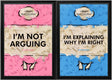 im not arguing lenticular  edition framed print by artist hue folk