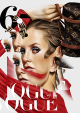 in vogue framed print by artist wolf blazar