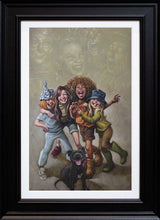 its all about the friends you meet along the way canvas print framed in black by artist craig davison