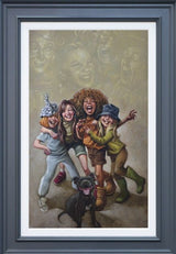 its all about the friends you meet along the way canvas print framed in grey by artist craig davison