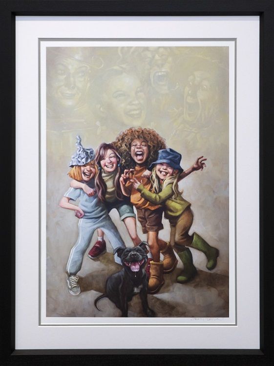 its all about the friends you meet along the wat print framed in black by artist craig davison
