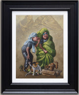 jabba jibber jabber canvas print framed in black by artist craig davison