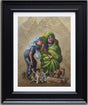 jabba jibber jabber canvas print framed in black by artist craig davison