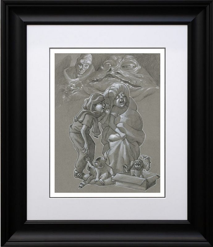 jabb jibber jabber sketch framed print by artist craig davison