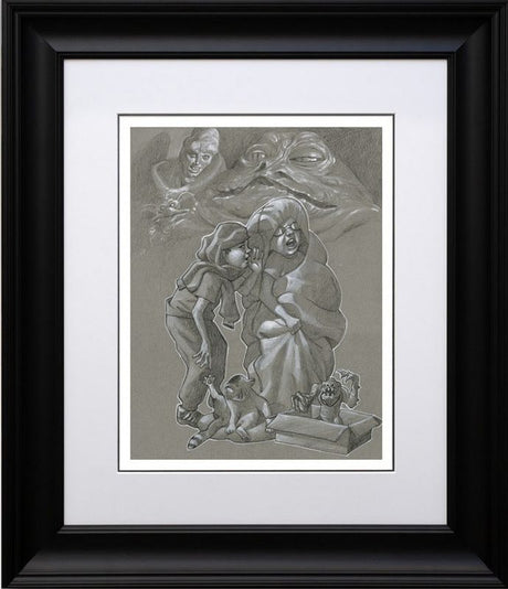 jabb jibber jabber sketch framed print by artist craig davison