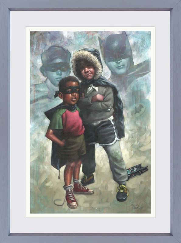 justice for gotham framed print by artist craig davison