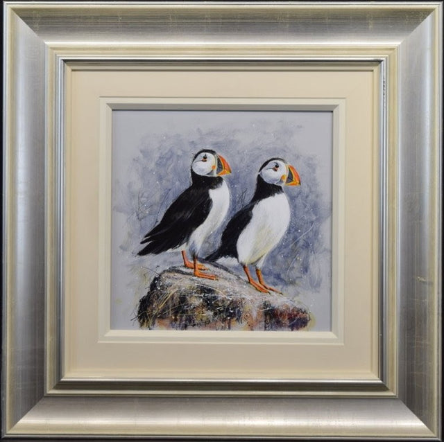 mr and mrs framed original by artist ruby keller