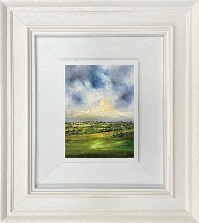 the meadow holds it edge framed original by artist kimberlet harris