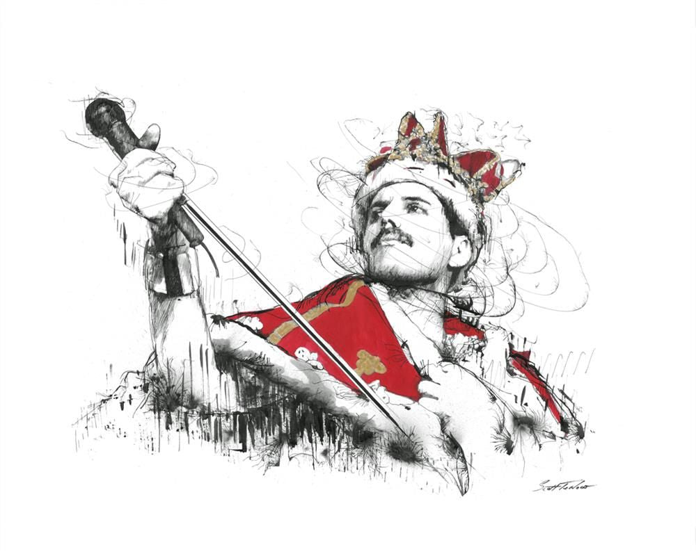 king of queens mounted print by artist scott tetlow