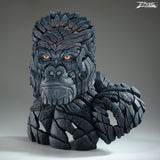 king of the mountain gorilla bust by artist edge sculptures