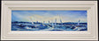 blue water days framed original by artist rozanne bell