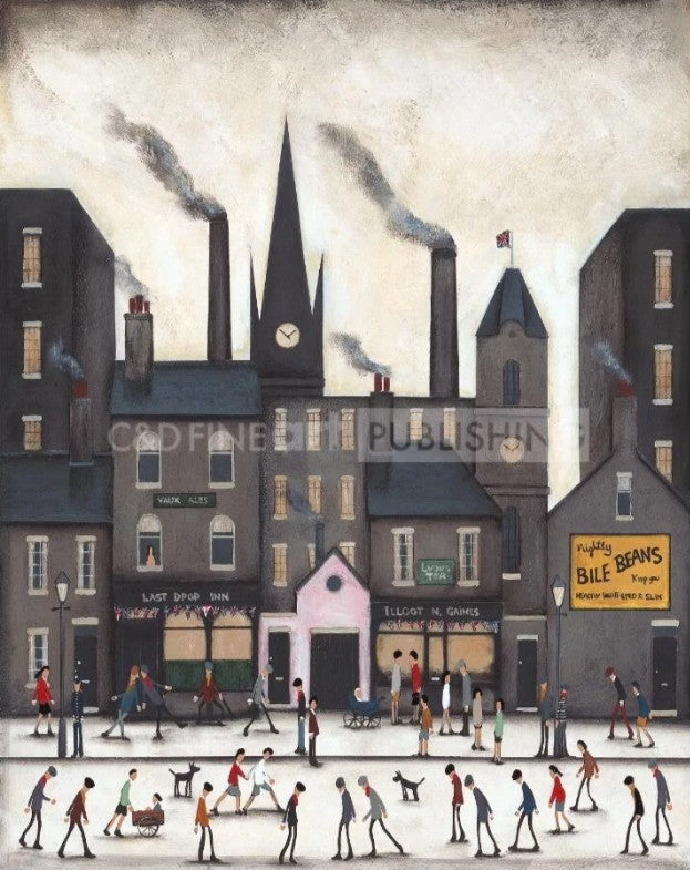 last orders on union street mounted print by artist sean durkin