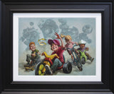 lets a go canvas print framed in black by artist craig davison