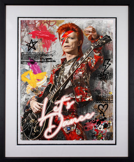 lets dance black framed print by artist zee