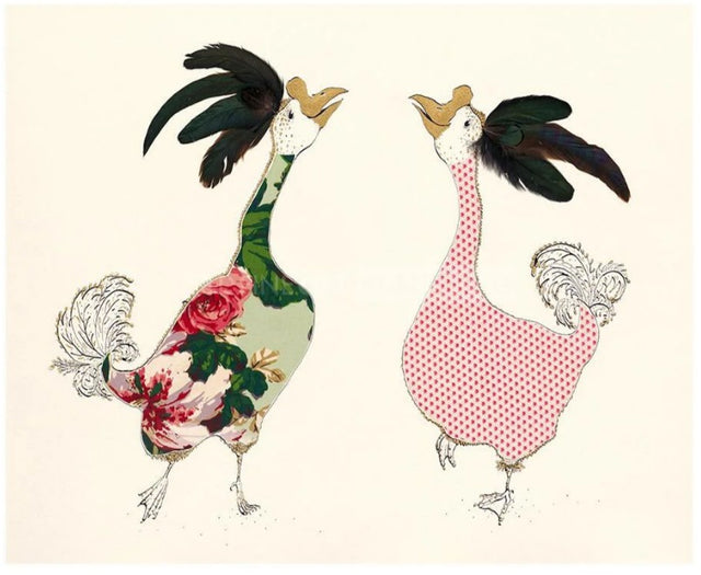 lets dance mounted print by artist anna wright