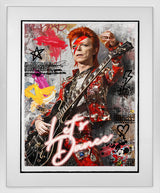 lets dance white framed print by artist zee