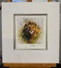 lion the cameo collection wildlife of the world mounted print by artist david shepherd