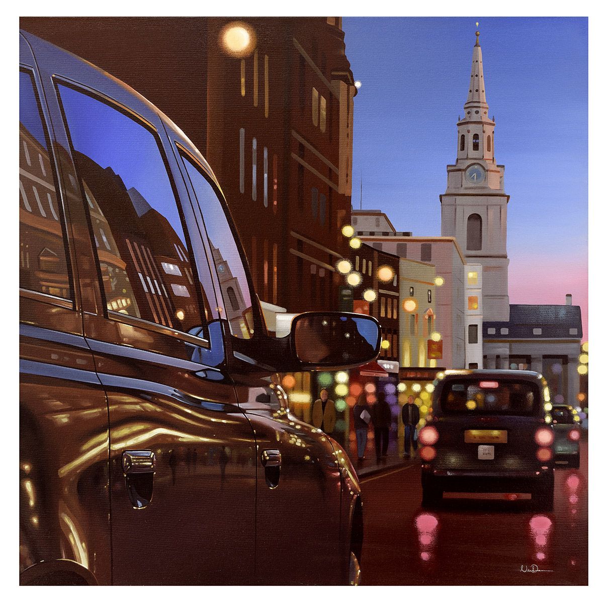 London Dusk Reflections