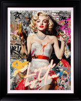 loved by you deluxe editionn black framed print by artist zee