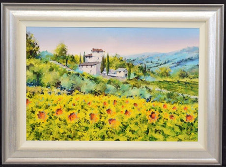 golden silence framed original by artist gary sams