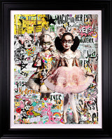 magic in her eyes deluxe edition black framed print by artist zee