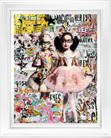 magic in her eyes deluxe edition white framed print by artist zee