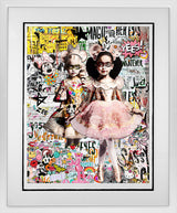 magic in her eyes white framed print by artist zee