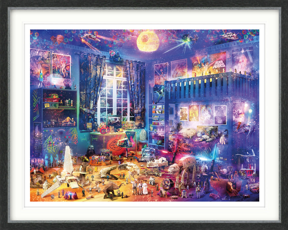 may the toys be with you framed print by artist mark davies