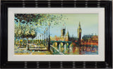 thames and time framed original by artist simon wright 