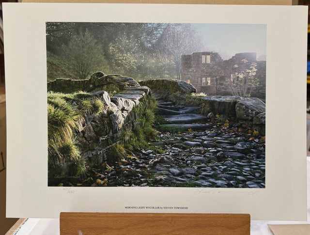 morning light wycoller print by artist steven townsend
