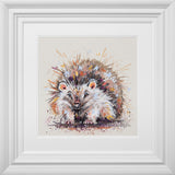 mr prickles framed pastel original by artist asheley saunders