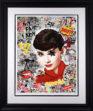 my fair lady black framed print by artist zee