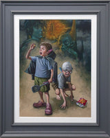 my preciousss canvas print framed in grey by artist craig davison